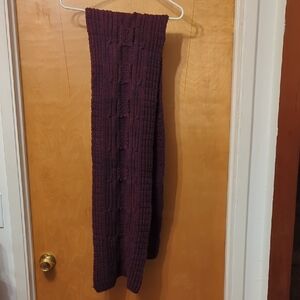 Purple Knit Scarf